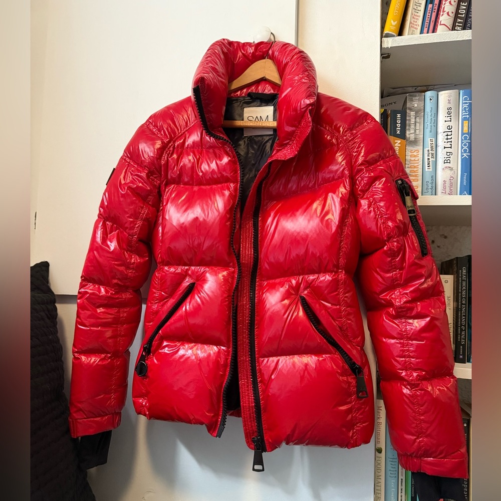 SAM. Freestyle Down Puffer Coat Red